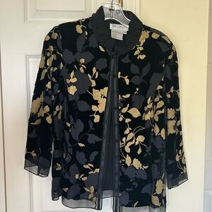 Worth black dress blouse